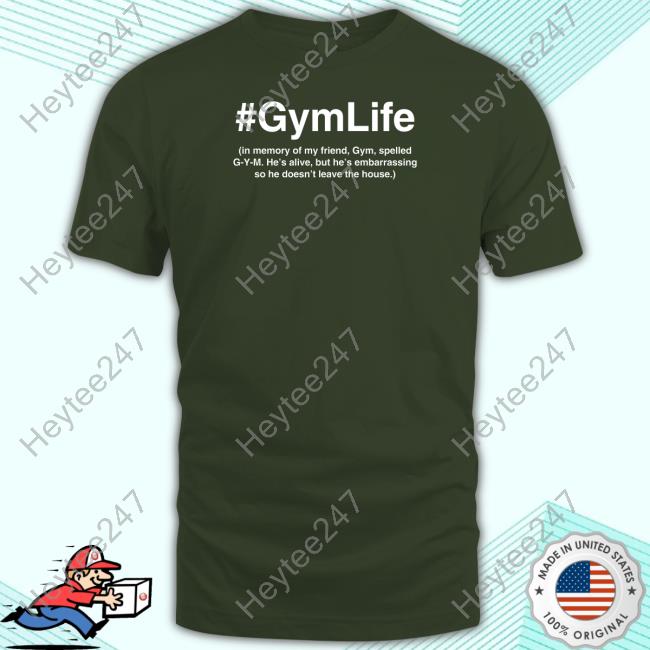 #Gymlife In Memory Of My Friend, Gym, Spelled G-Y-M Hooded Sweatshirt